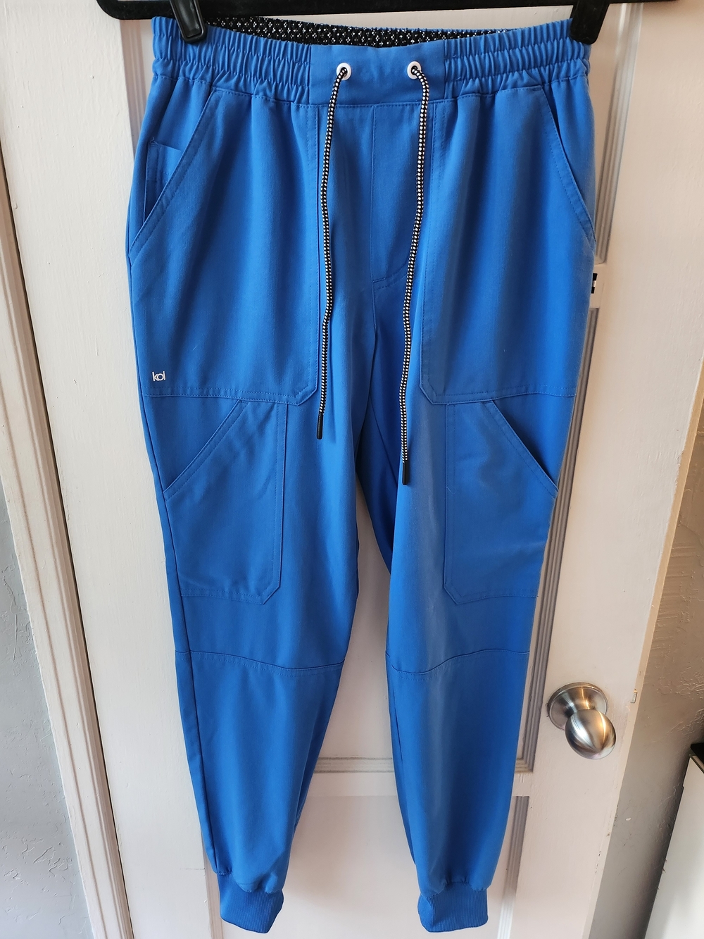 koi Royal Blue Drawstring Jogger Scrub Pants
